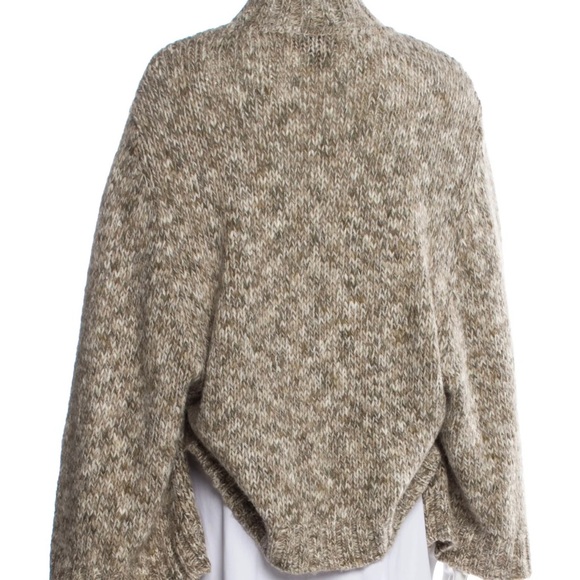 St. John Belted Zip Up Mock Neck Sleeved Cape/Poncho Cardigan XL - Picture 3 of 11